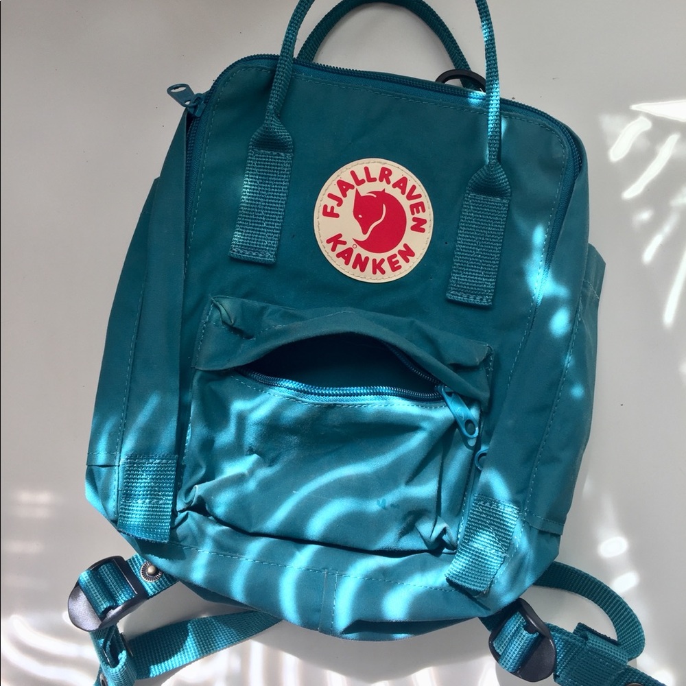 Fjallraven Kanken Mini Backpack- Ocean Green